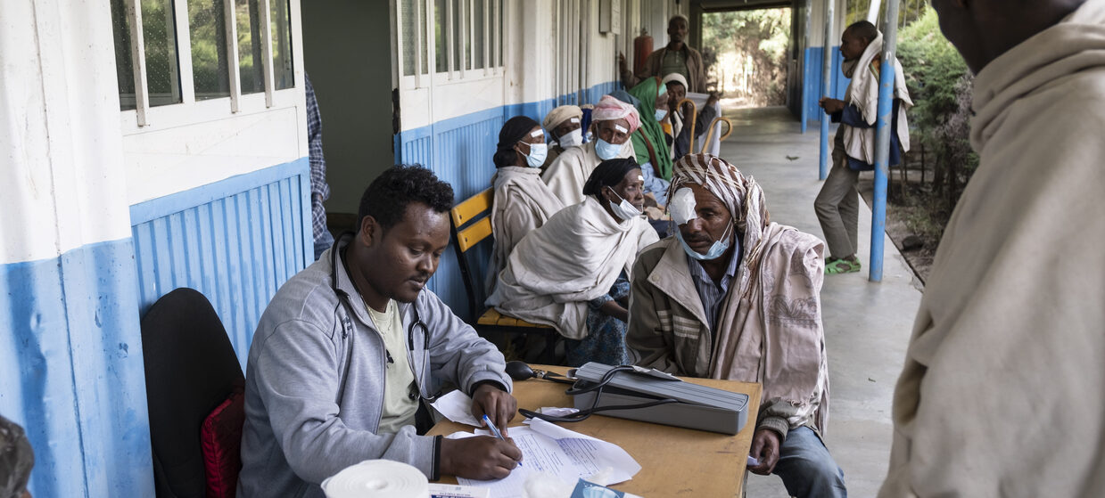 People receive treatment at the health centre in Borena - Health