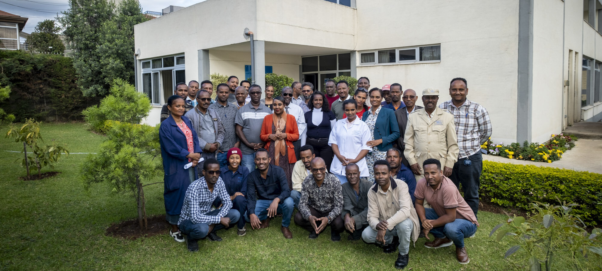 The Menschen für Menschen team at the project coordination office in Addis Abeba