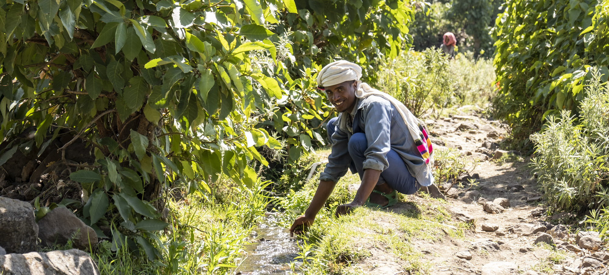 Man in the nature of ethiopia