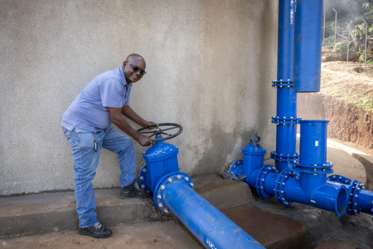 Illu Gelan project area. Water reservoir above Ijaji. Project manager Demere Anno.