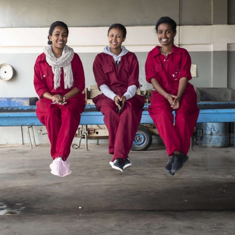 Three female students at ATTC